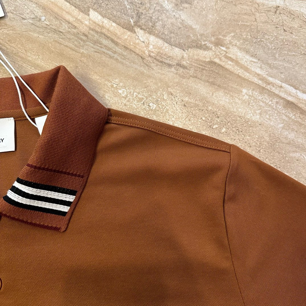 BAGSAAA Bv*b*rry LONDON ENGLAND POLO CODY SHIRT BROWN