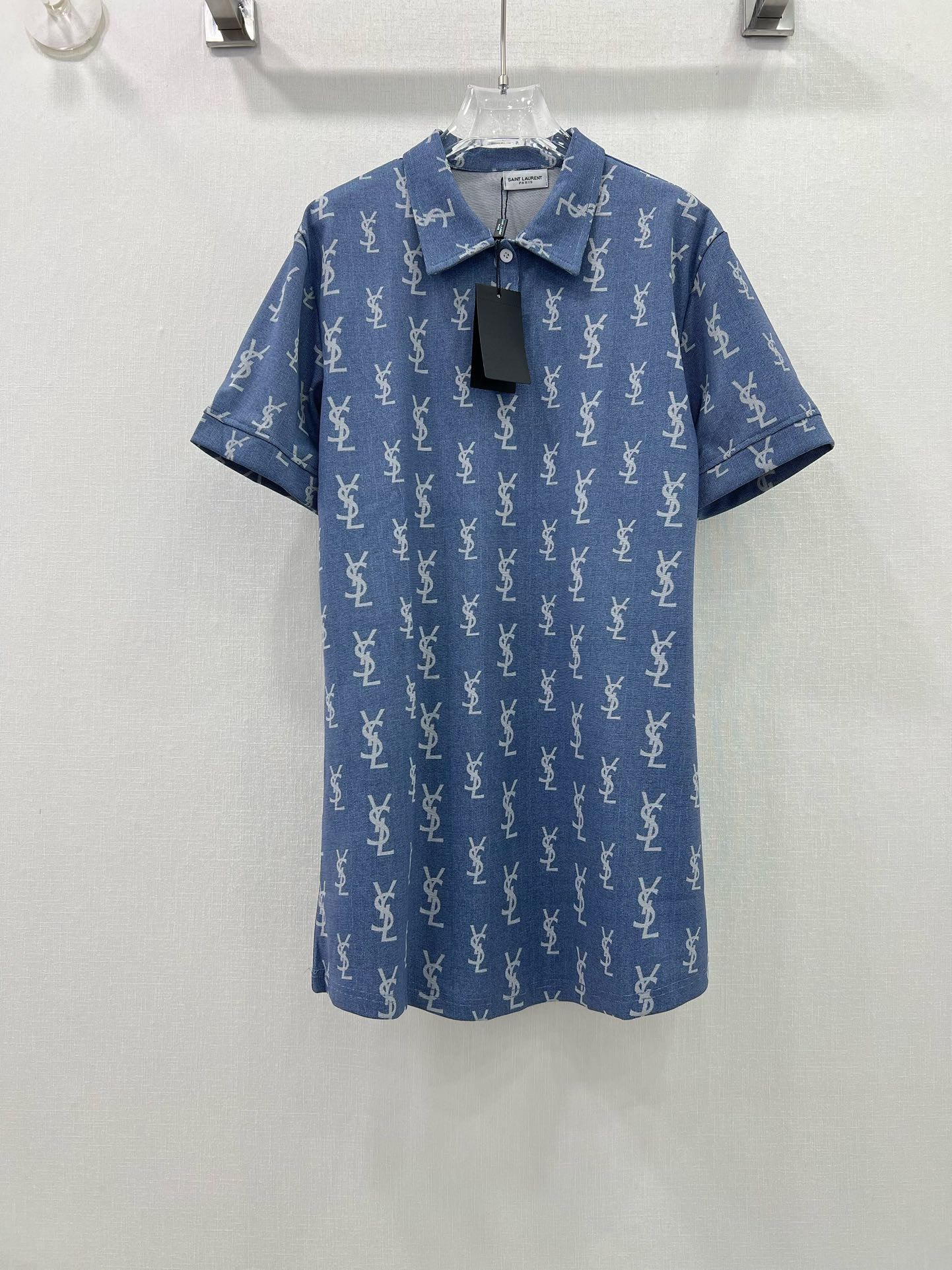 Bagsaaa Y51 Polo T-Shirt Blue 