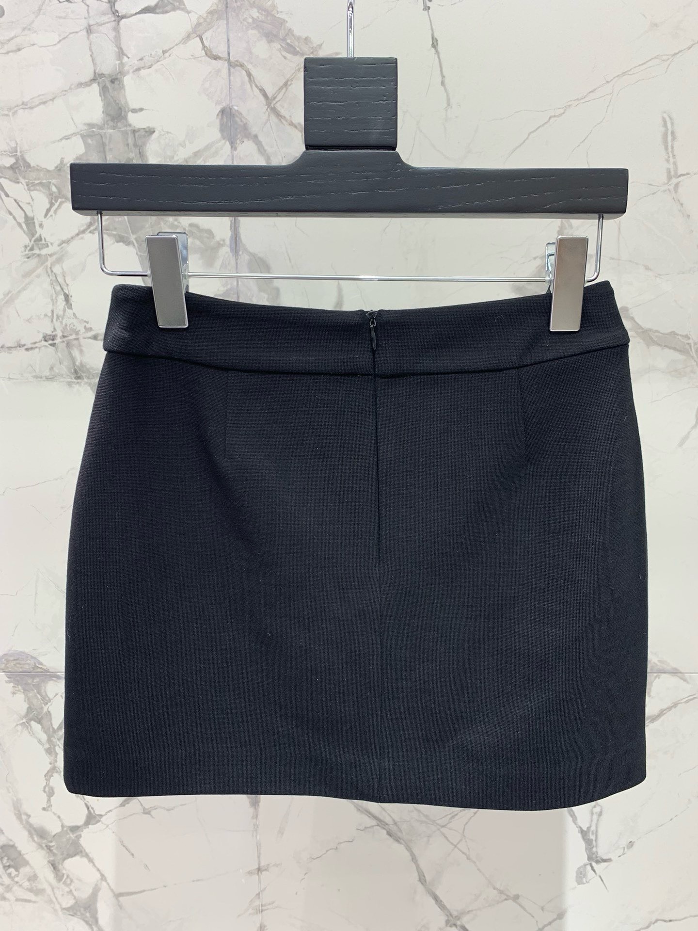 Bagsaaa Y51 Black Gold Logo Skirt