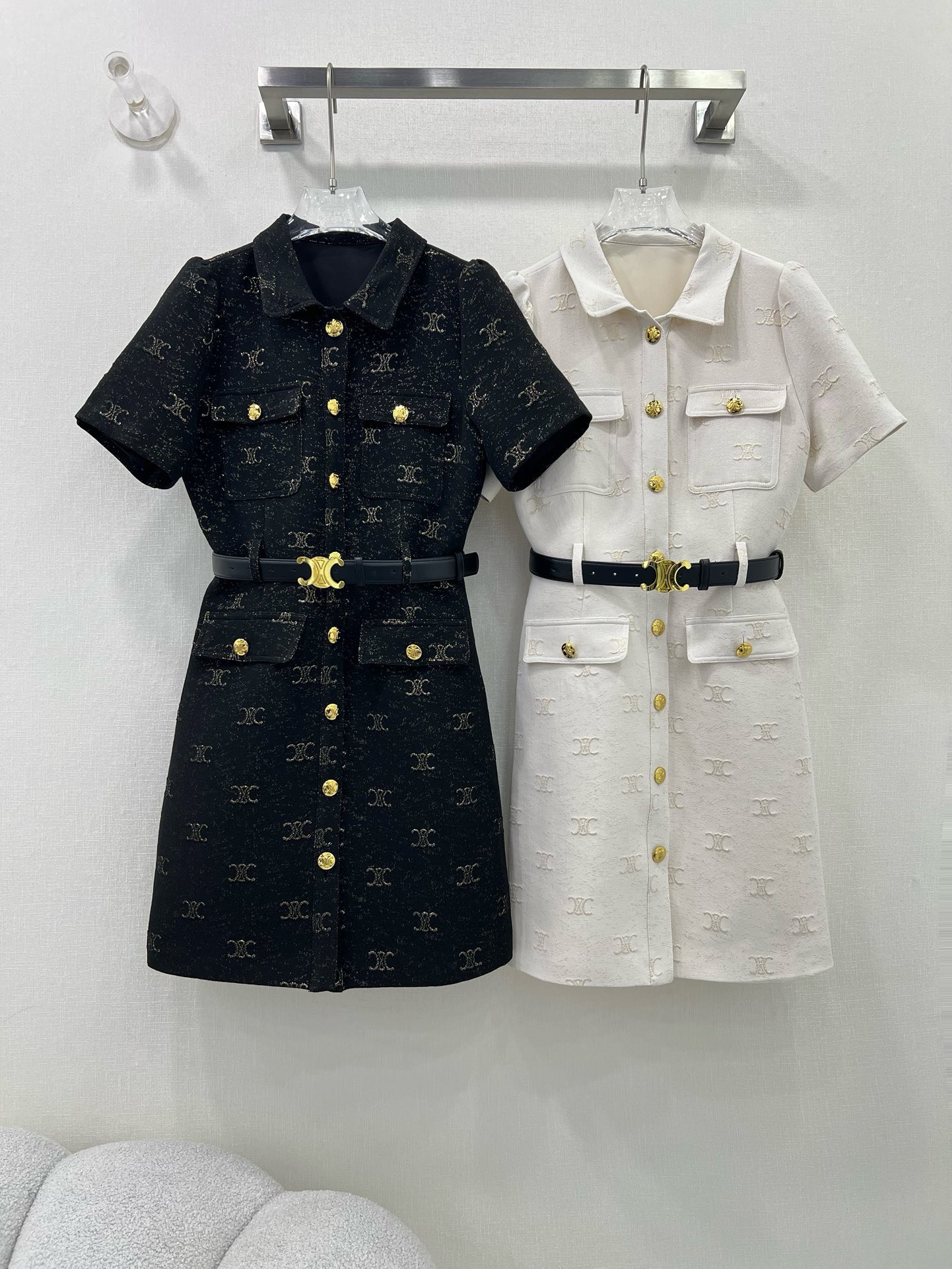 Bagsaaa Ce1i*e Shirt Belt Dress