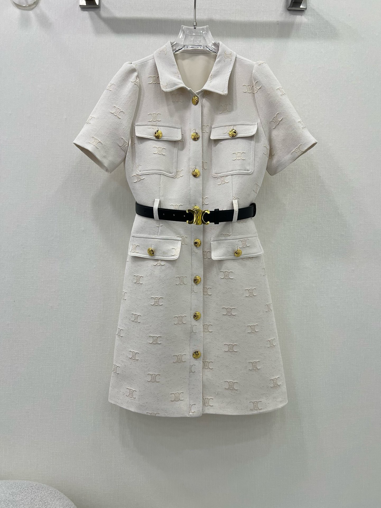 Bagsaaa Ce1i*e Shirt Belt Dress