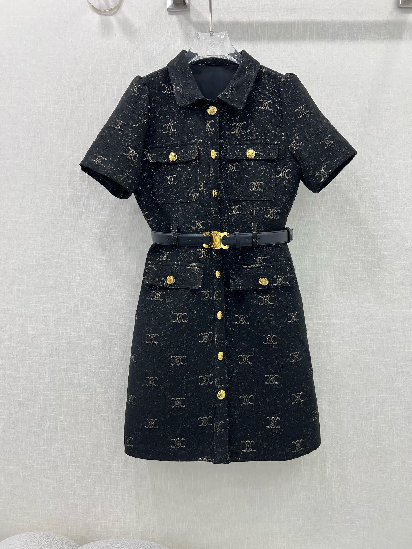 Bagsaaa Ce1i*e Shirt Belt Dress