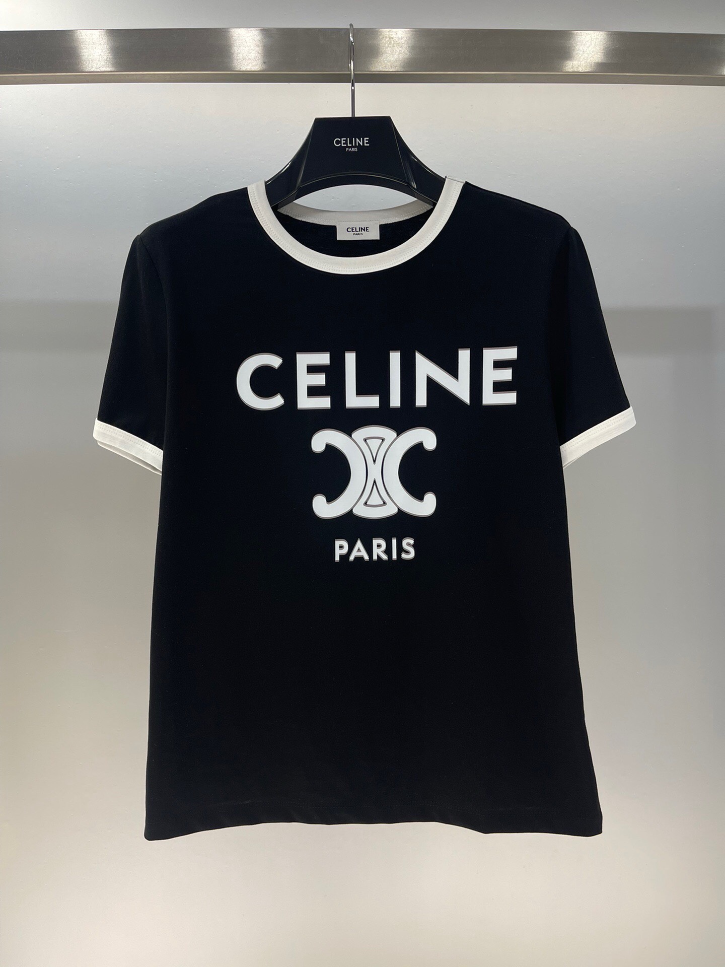 Bagsaaa Ce1i*e Triomphe Black T-Shirt