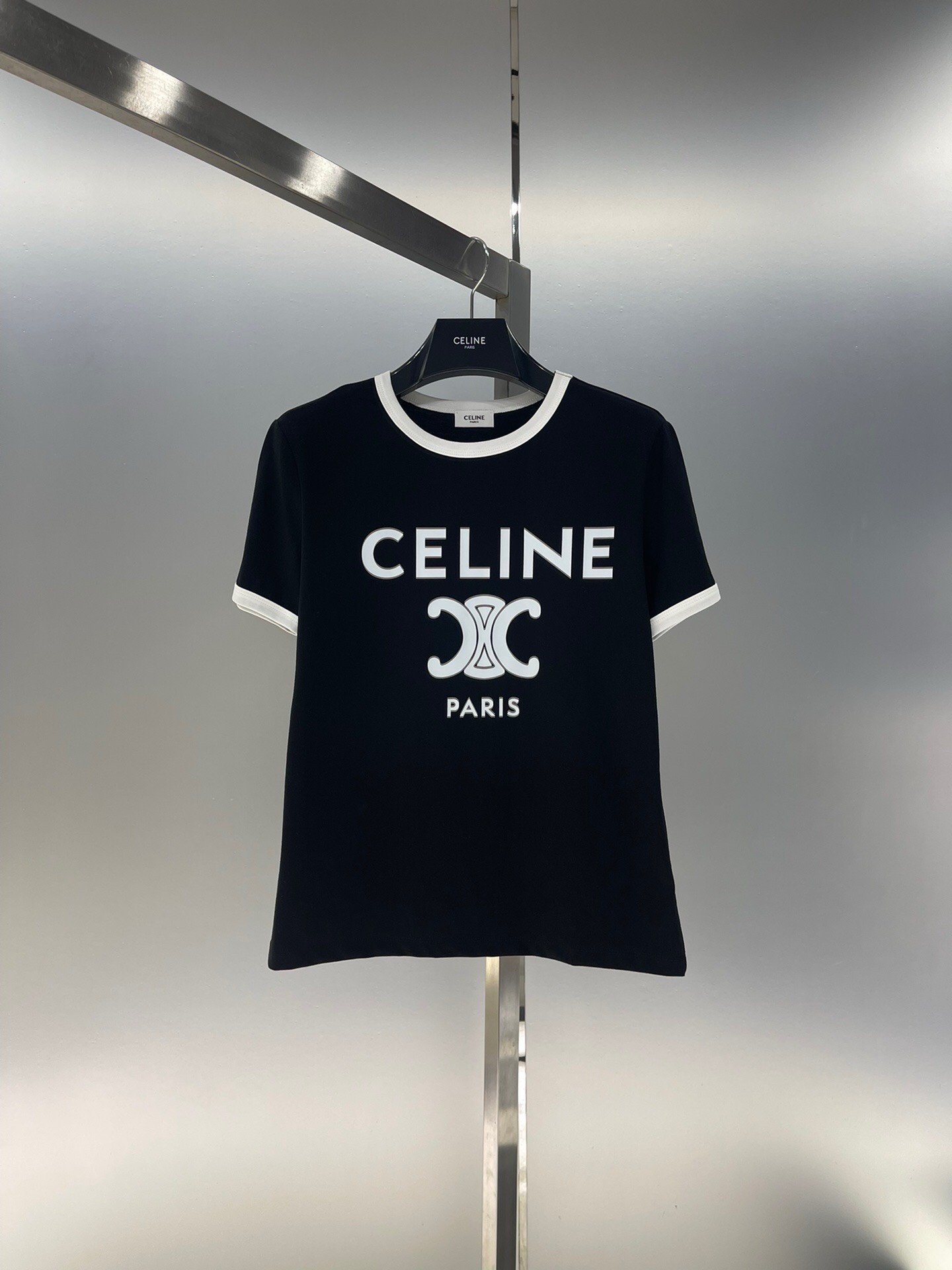Bagsaaa Ce1i*e Triomphe Black T-Shirt
