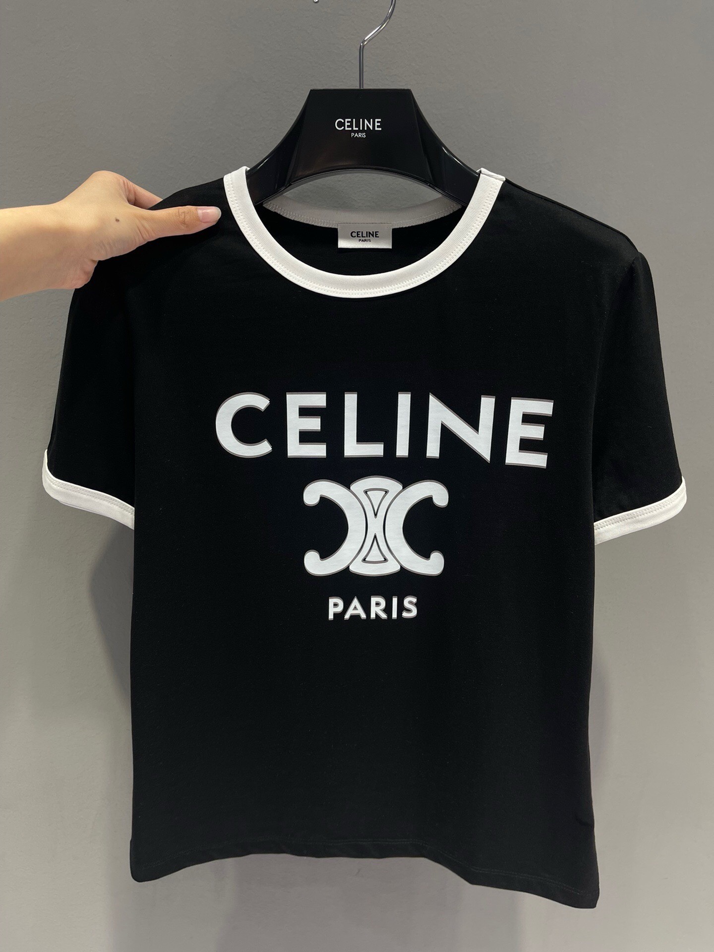 Bagsaaa Ce1i*e Triomphe Black T-Shirt