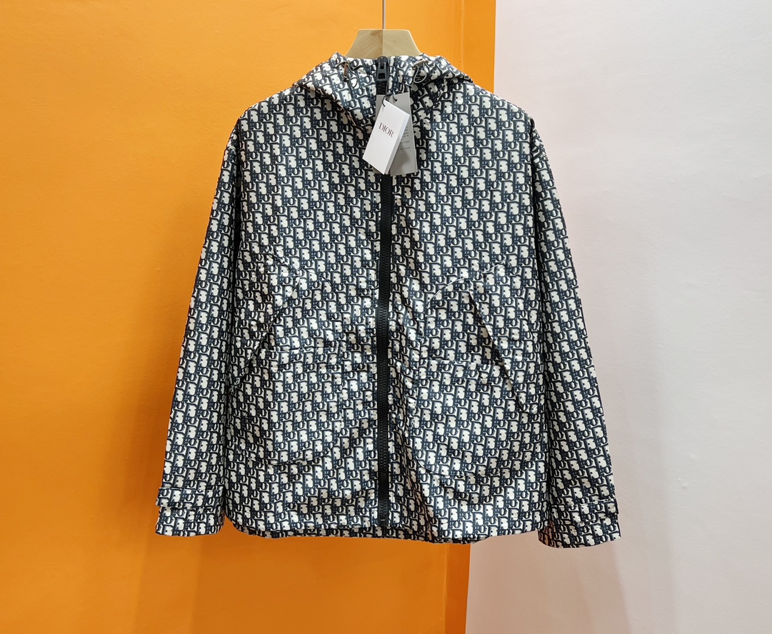 Bagsaaa D10r Blue Oblique Jacquard Jacket