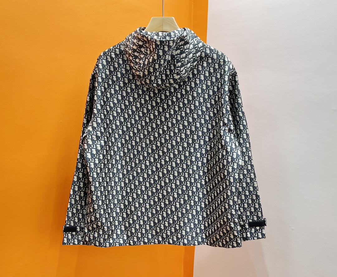 Bagsaaa D10r Blue Oblique Jacquard Jacket