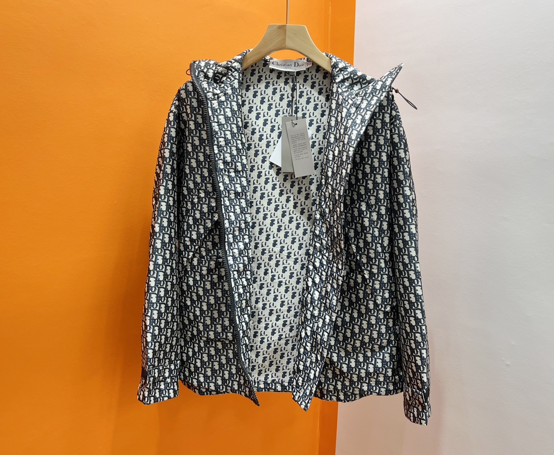 Bagsaaa D10r Blue Oblique Jacquard Jacket