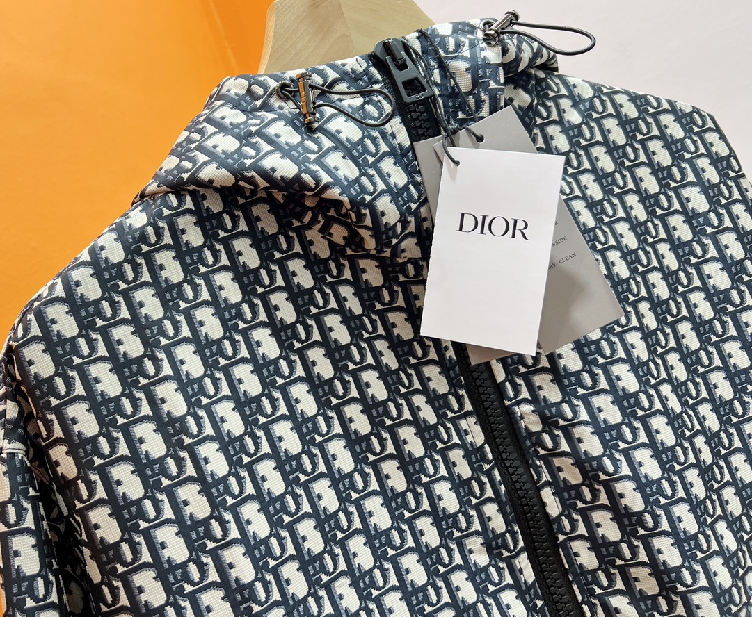 Bagsaaa D10r Blue Oblique Jacquard Jacket