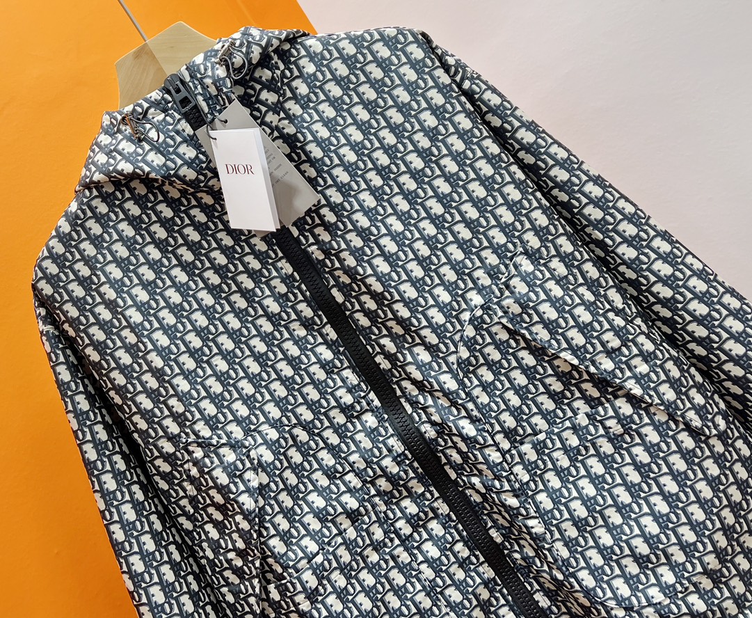 Bagsaaa D10r Blue Oblique Jacquard Jacket