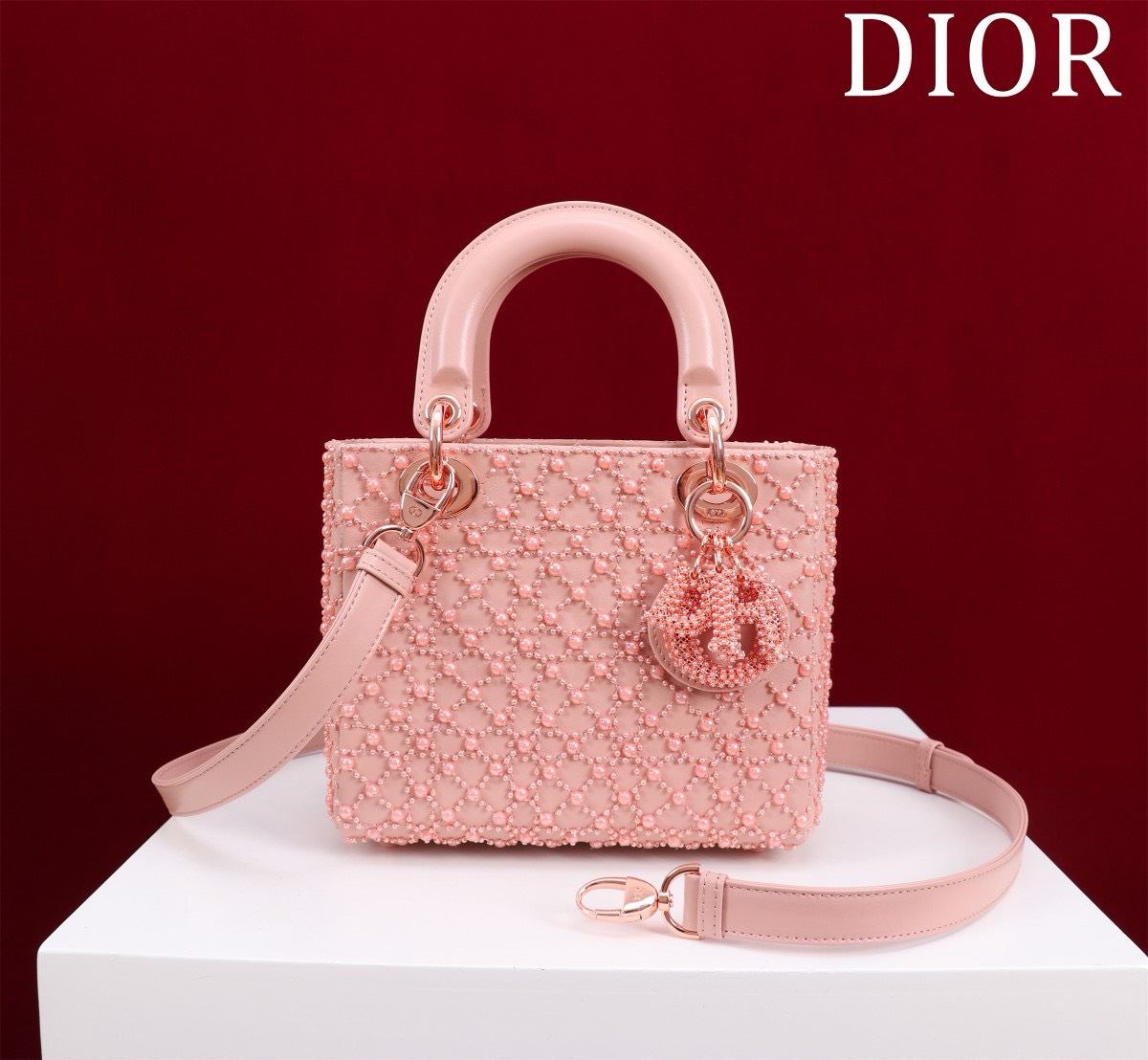 Bagsaaa D10r Lady Mini Pink Pearl 20cm