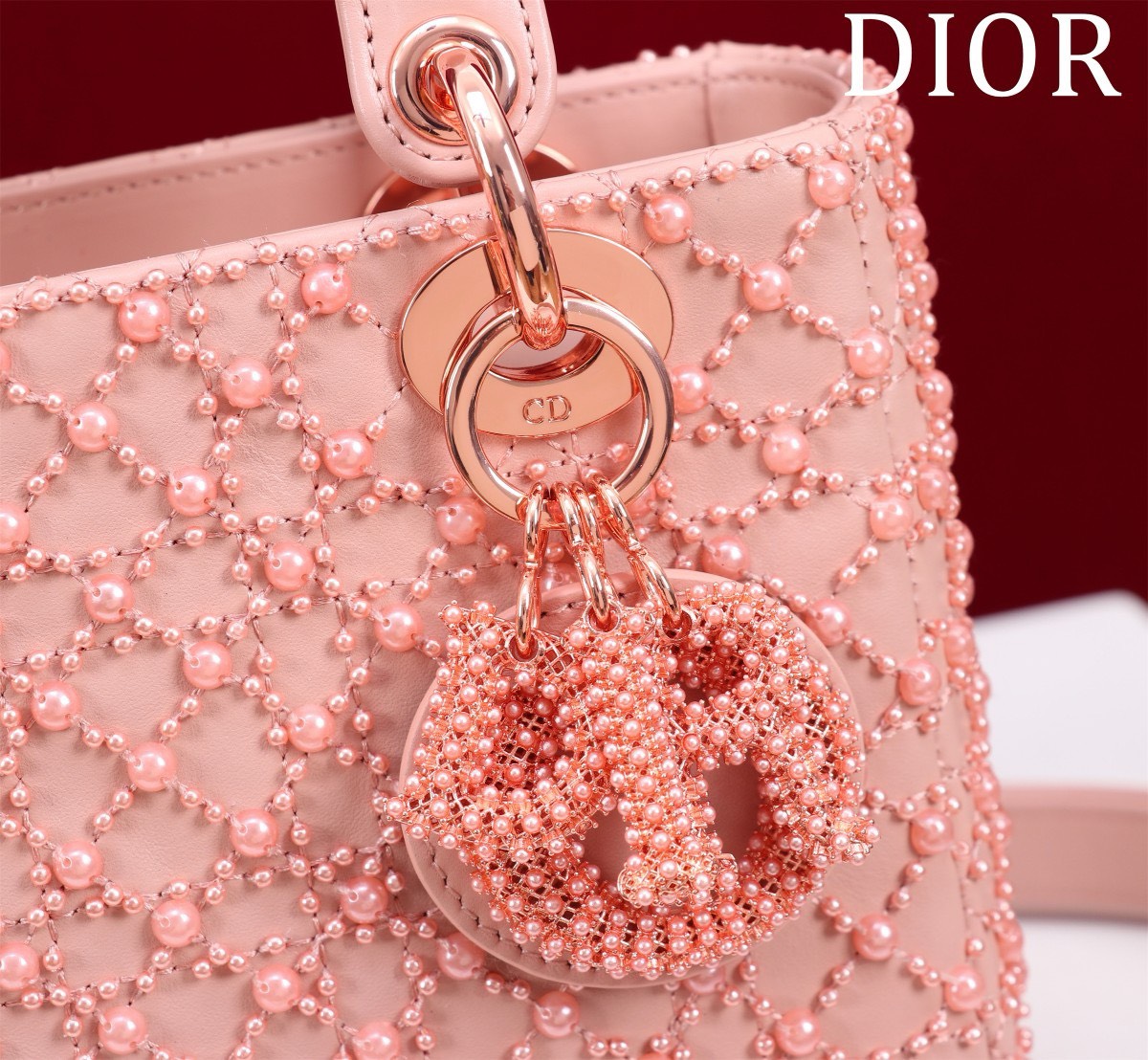 Bagsaaa D10r Lady Mini Pink Pearl 20cm
