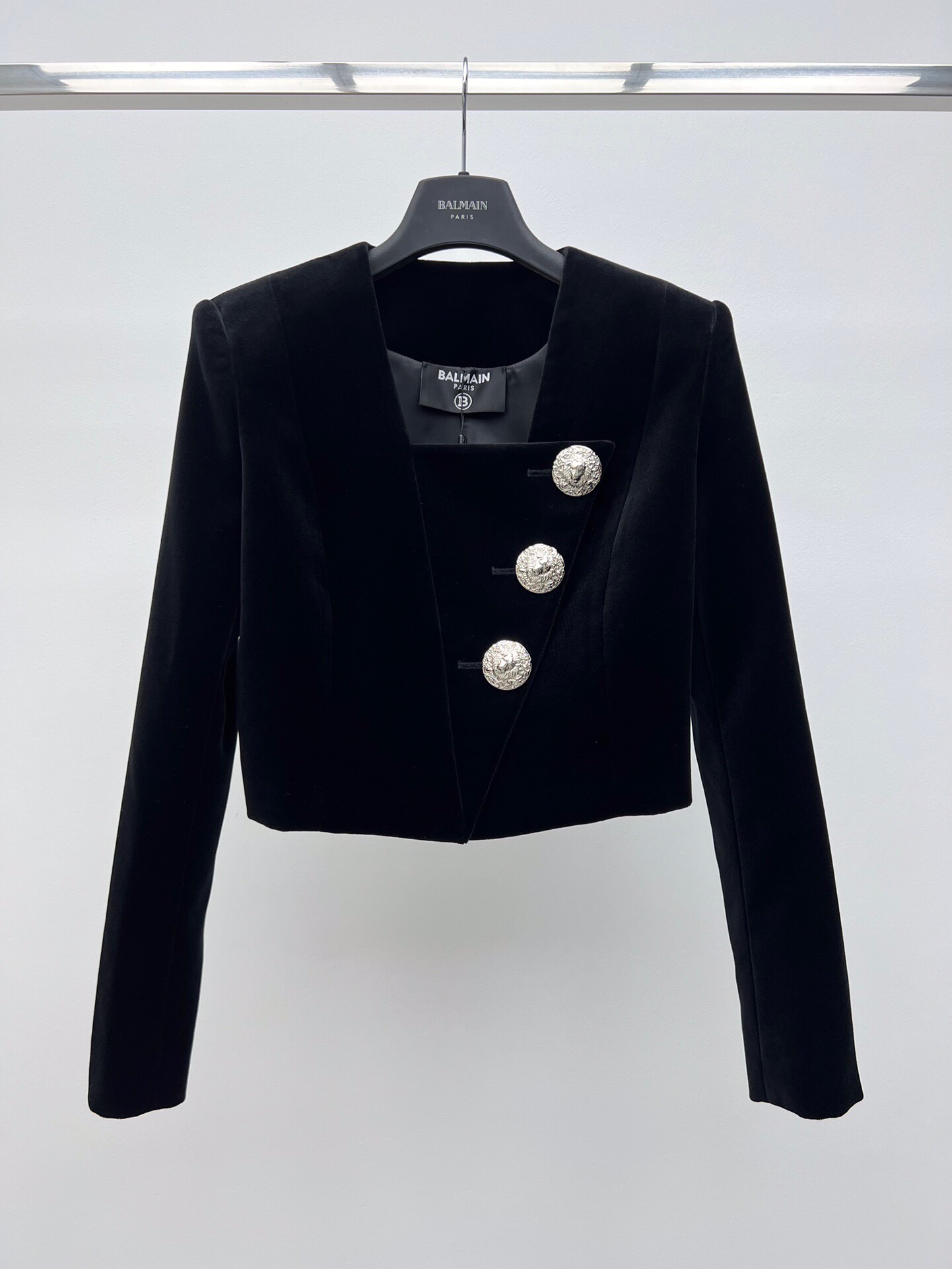 Bagsaaa Balmain Black Velvet Set