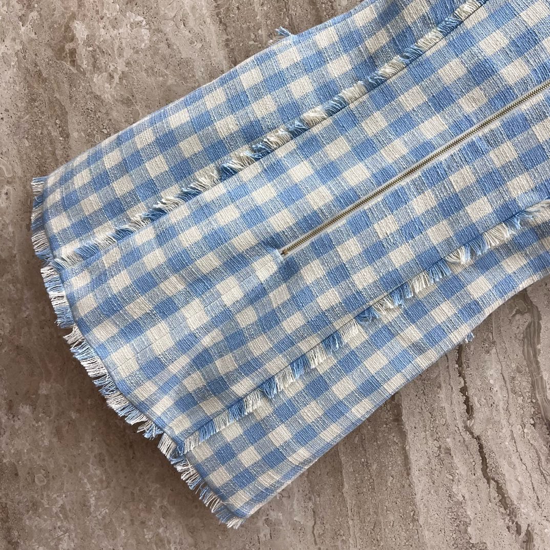 Bagsaaa Balmain Gingham tweed dress