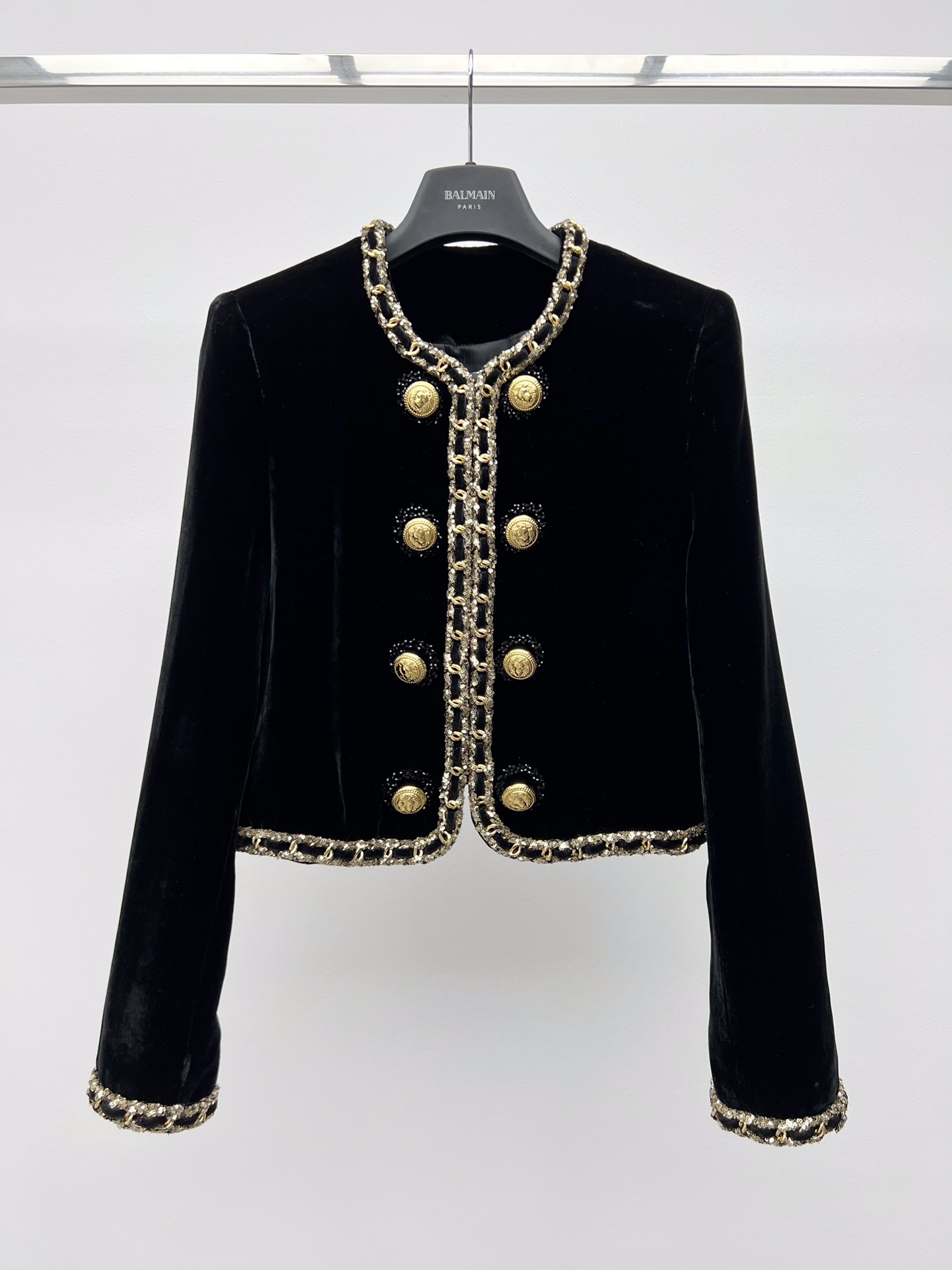BAGSAAA BALMAIN SEQUINS EMBROIDERED JACKET