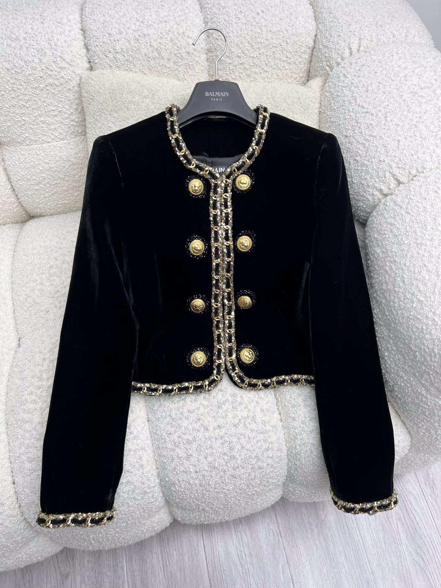 BAGSAAA BALMAIN SEQUINS EMBROIDERED JACKET