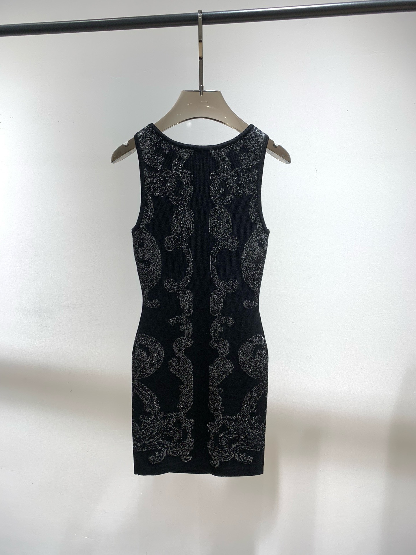 Bagsaaa Balmain Paisley knit sleeveless dress