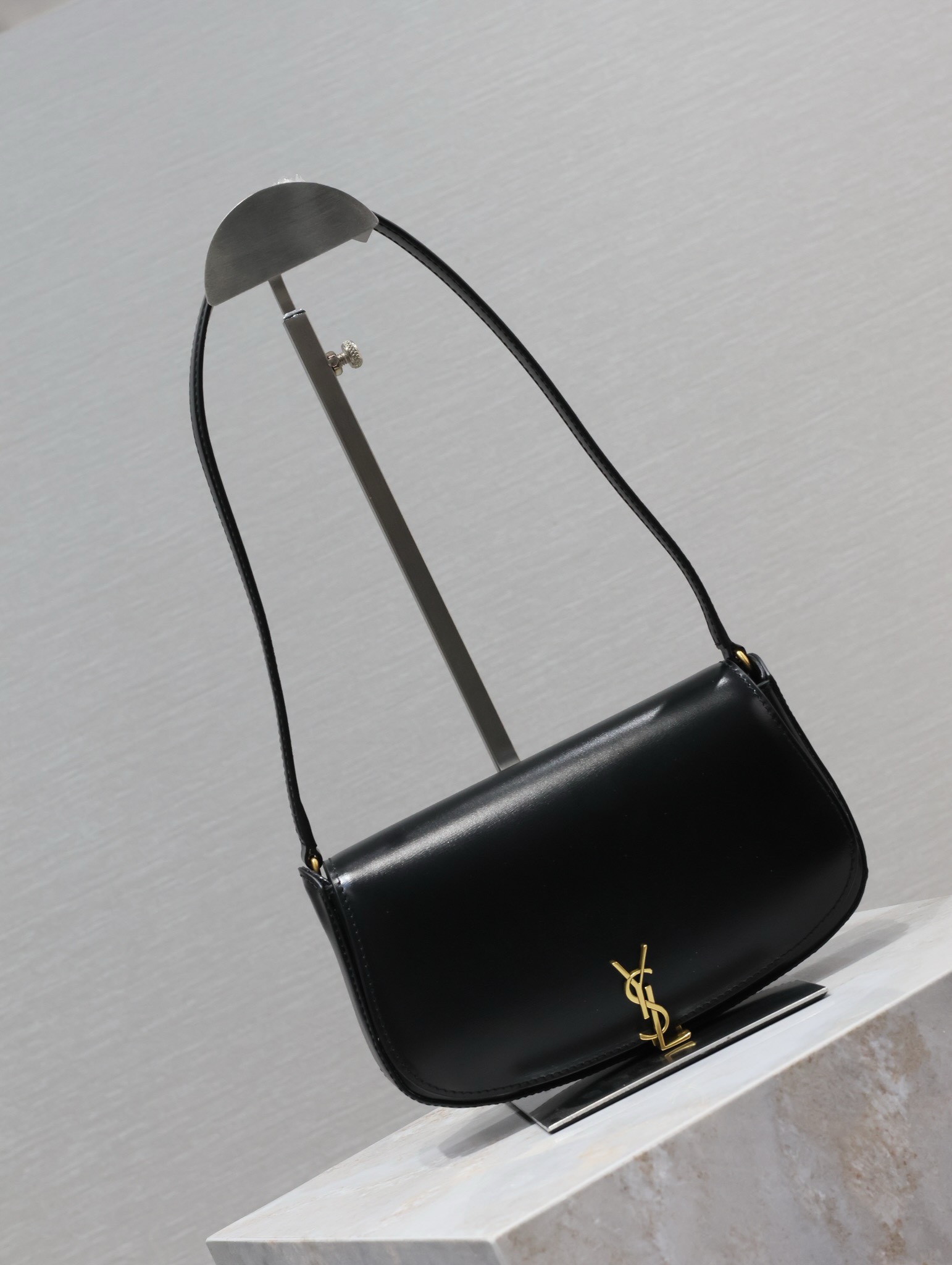 Bagsaaa Y51 Mini Voltaire In Box Sa1nt Lau*nt 779642 Black - 21 X 11 X 4.5 CM