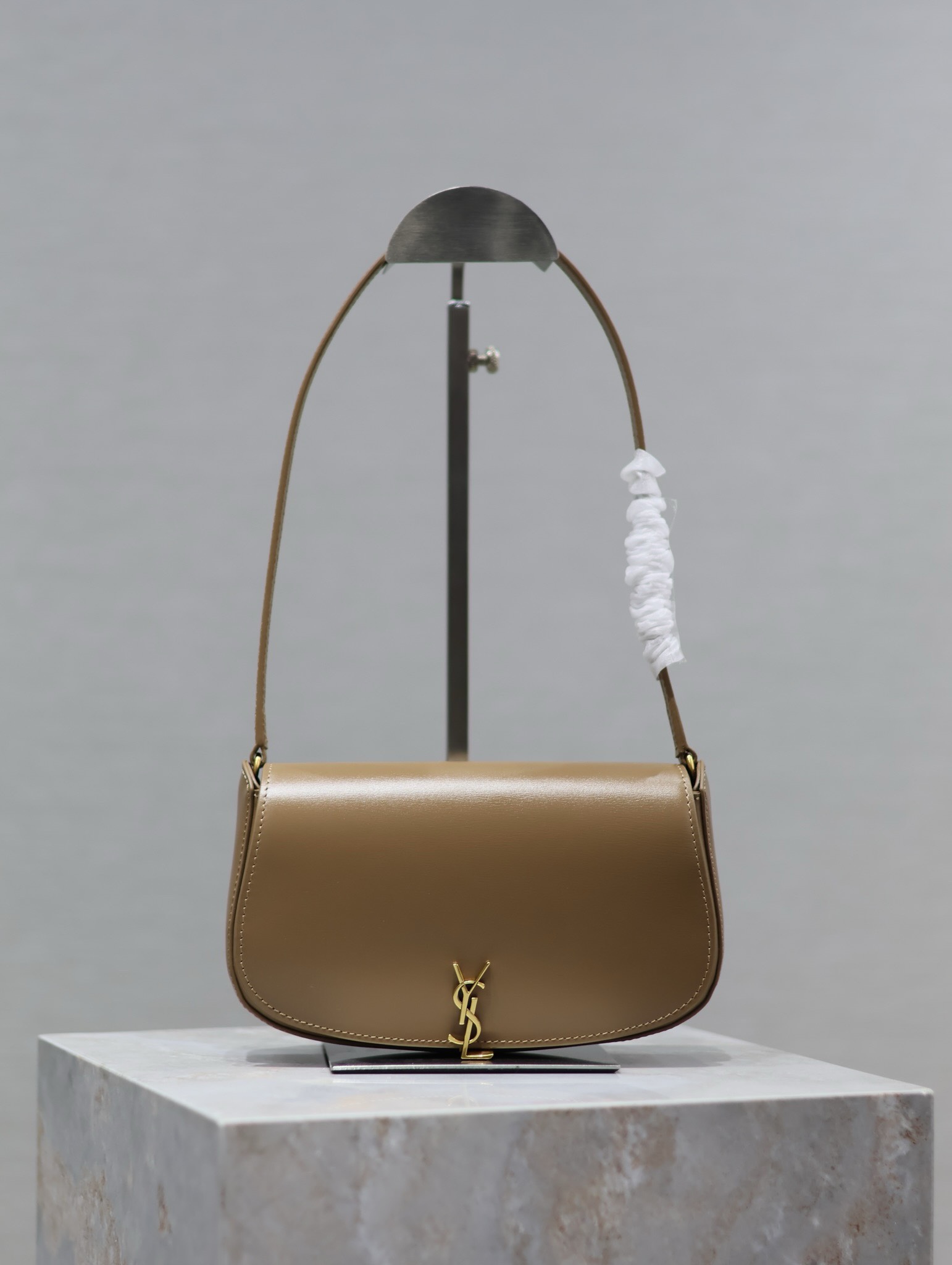 Bagsaaa Y51 Mini Voltaire In Box Sa1nt Lau*nt 779642 Beige - 21 X 11 X 4.5 CM