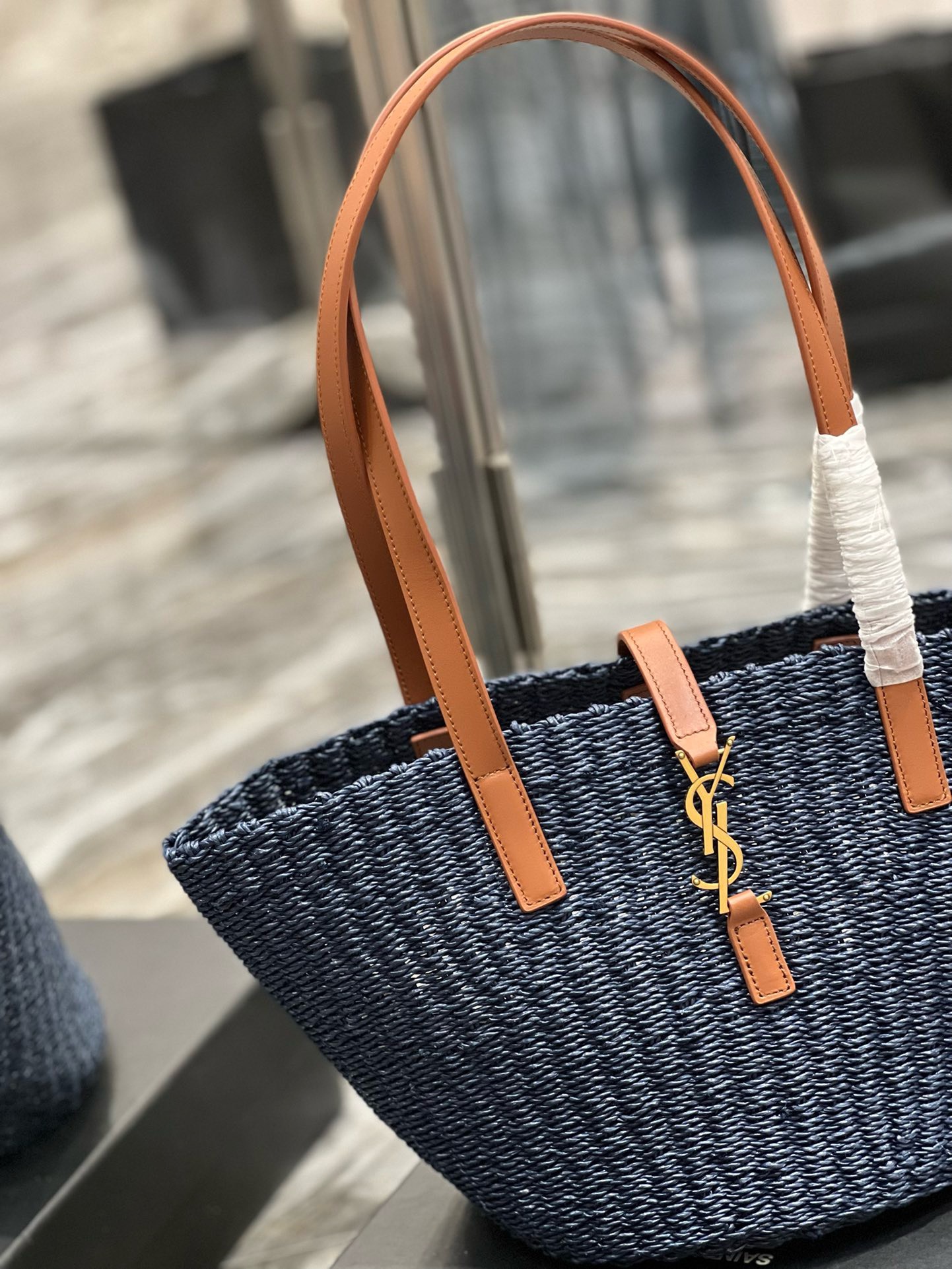 Bagsaaa Y51 Panier Blue Tote - 42x20x22cm