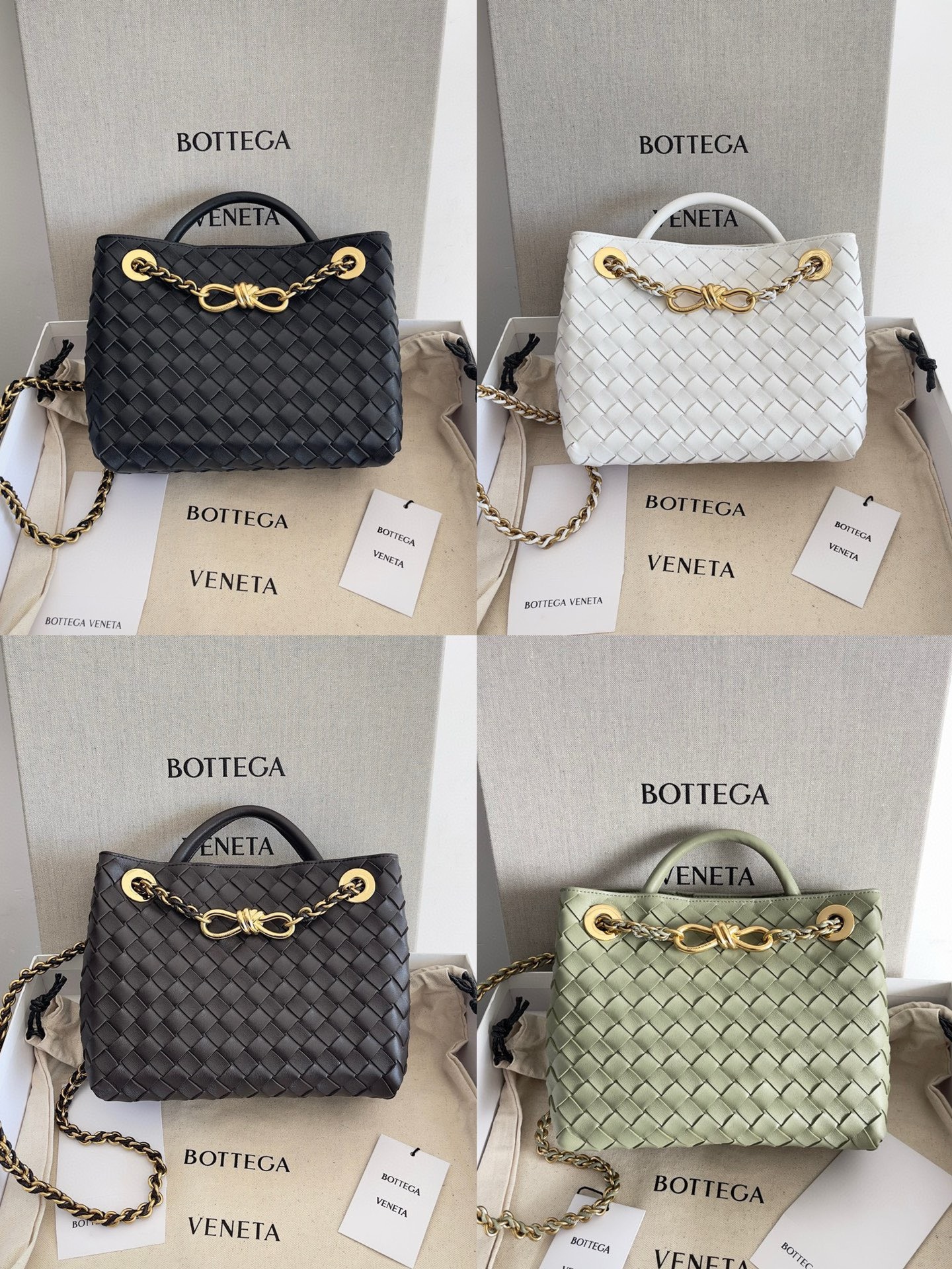 BAGSAAA B0tt*ga VENETE SMALL ANDIAMO LEATHER TOP HANDLE BAG 25CM