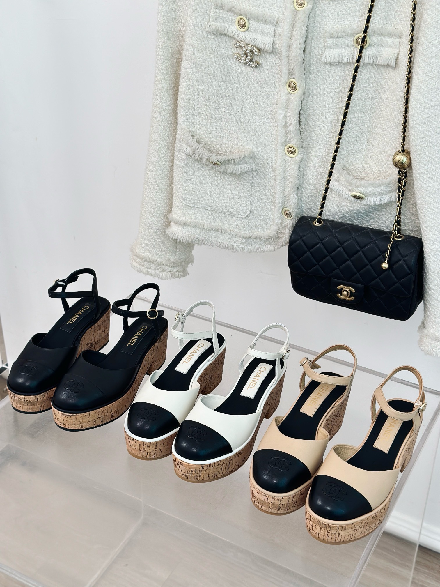 Bagsaaa Ch**el High Heel Sandals