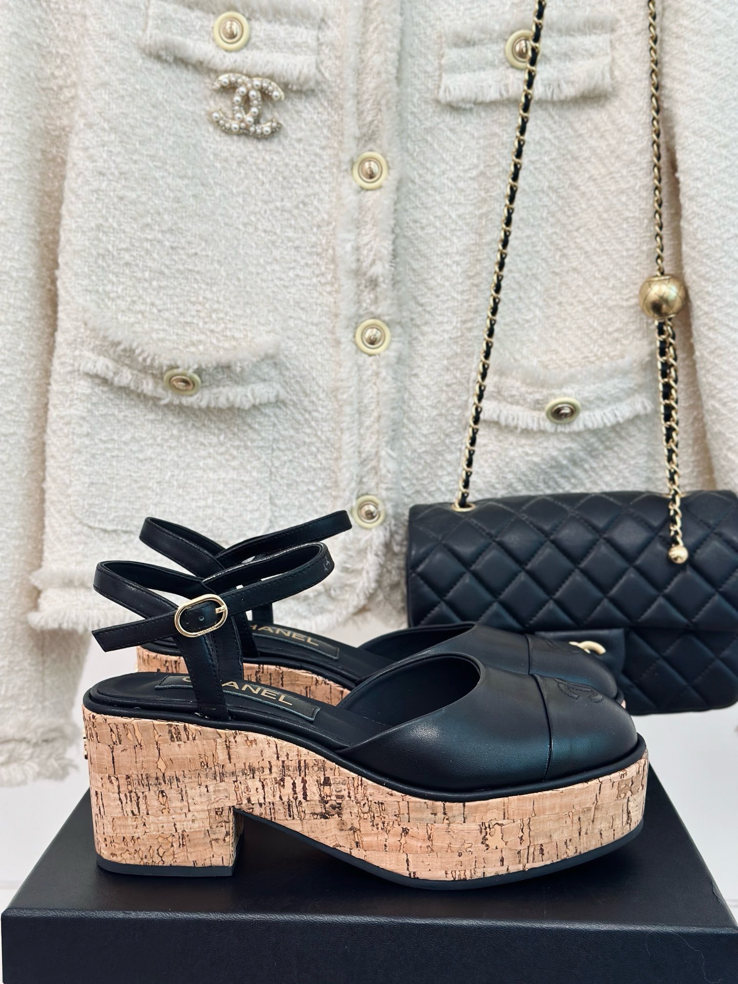 Bagsaaa Ch**el High Heel Sandals