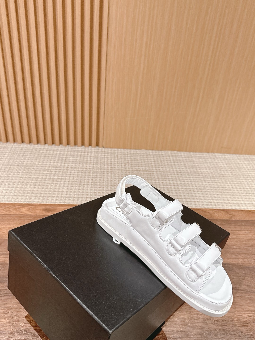 Bagsaaa Ch**el Dad Sandals In White 02