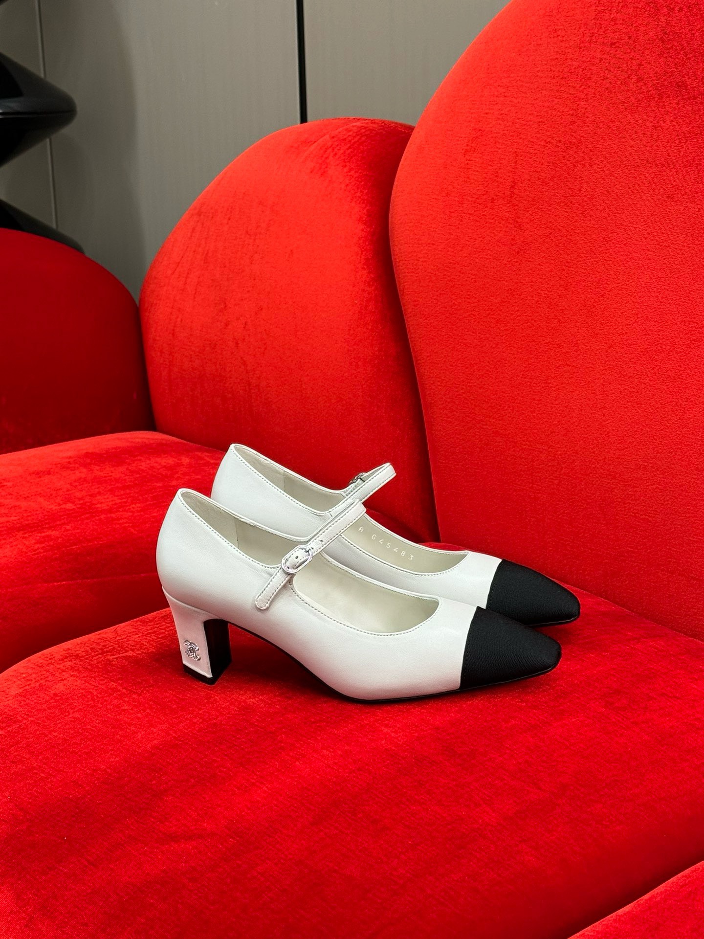 Bagsaaa Ch**el Mary Jane Heels White