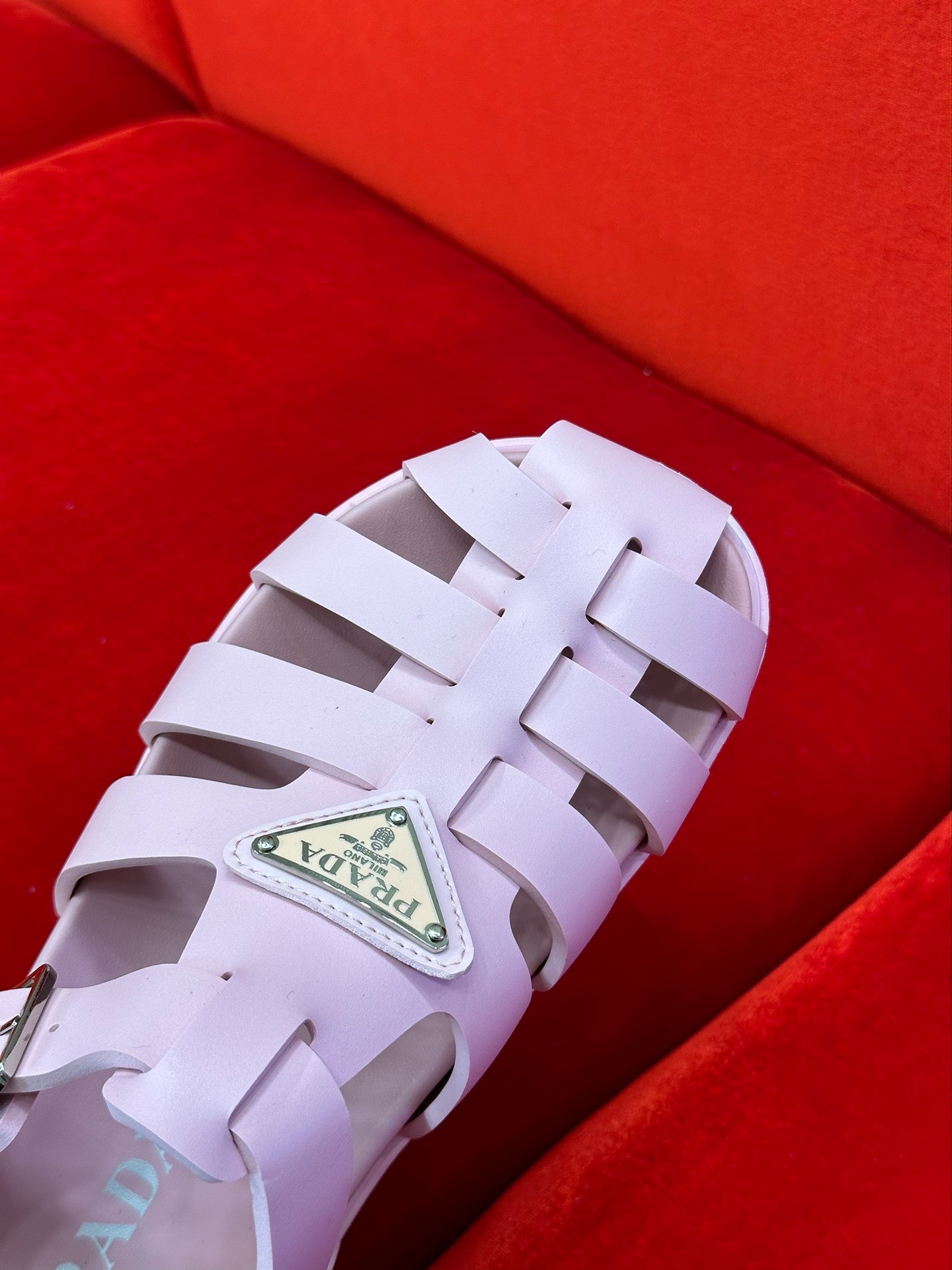 Bagsaaa Pra*a Foam Rubber Sandals In Pink