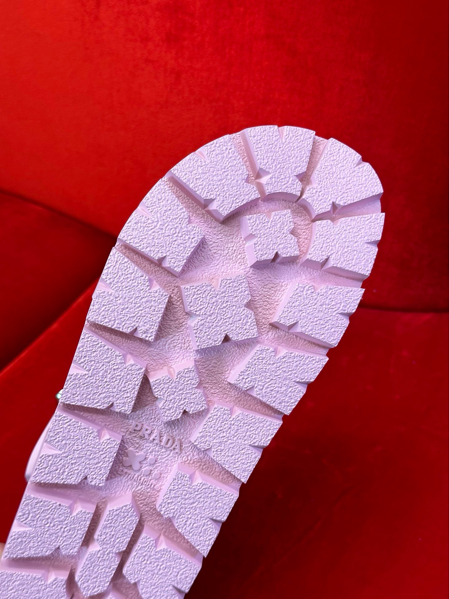 Bagsaaa Pra*a Foam Rubber Sandals In Pink