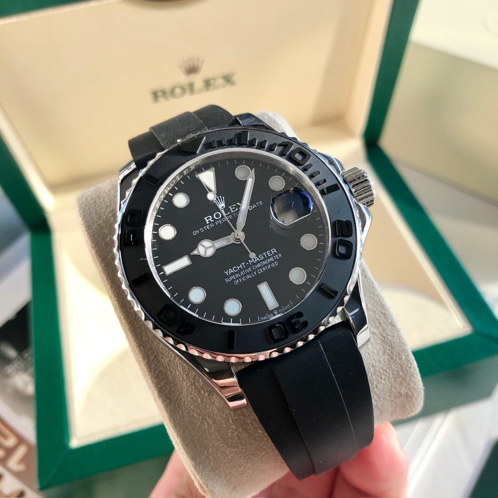 Bagssaaa R01exYACHT-MASTER BLACK DIA 42MM