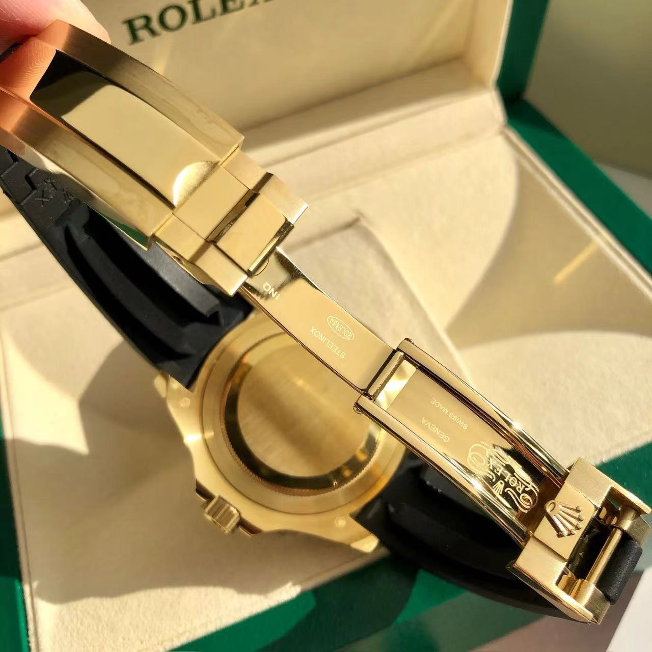 Bagssaaa R01ex YACHT-MASTER BLACK DIA 42MM Gold