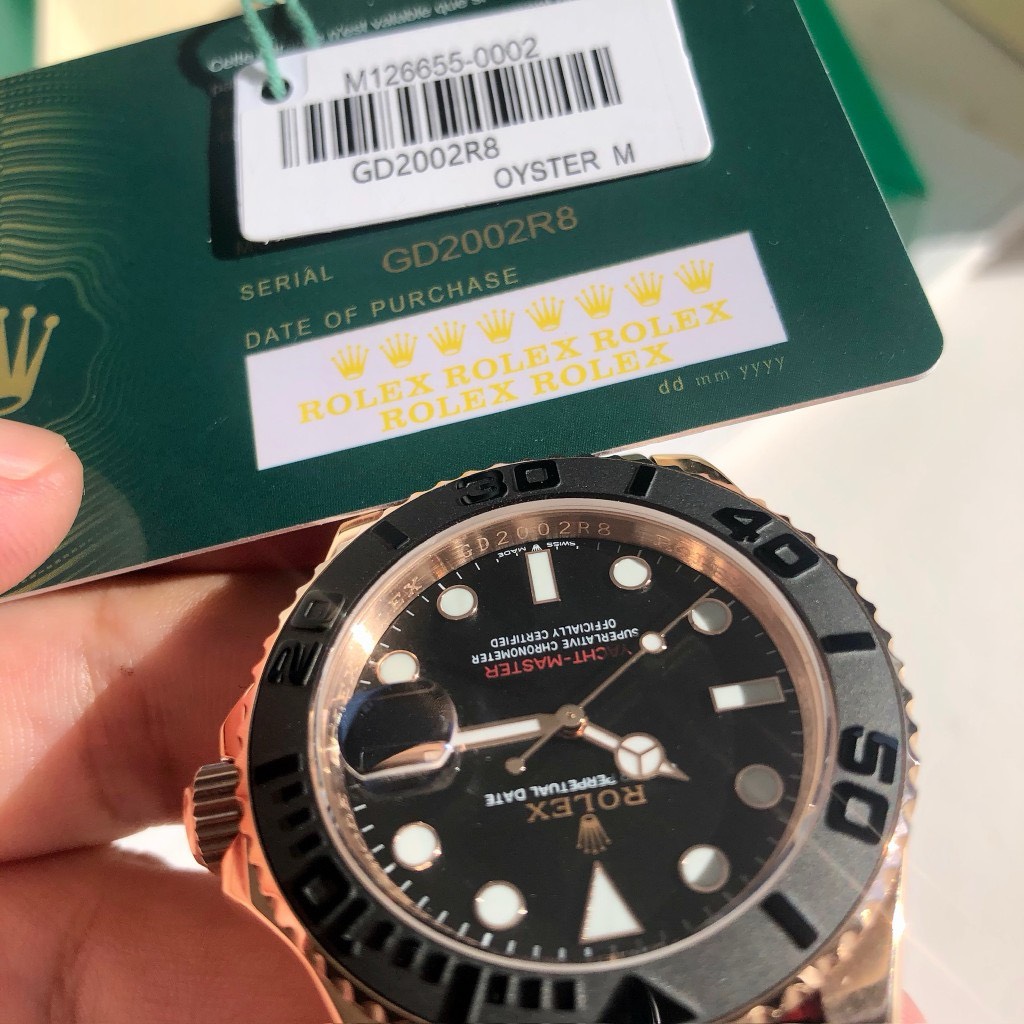Bagssaaa R01ex YACHT-MASTER BLACK DIAL 42MM Rose Gold