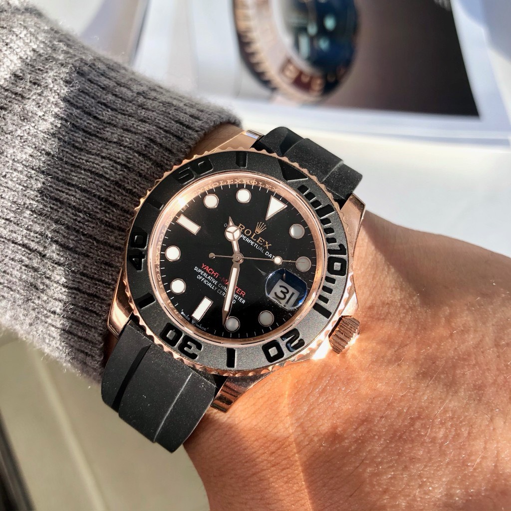 Bagssaaa R01ex YACHT-MASTER BLACK DIAL 42MM Rose Gold