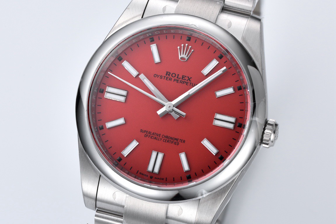 Bagsaaa R01ex Oyster Perpetual Red Dial Size 41mm