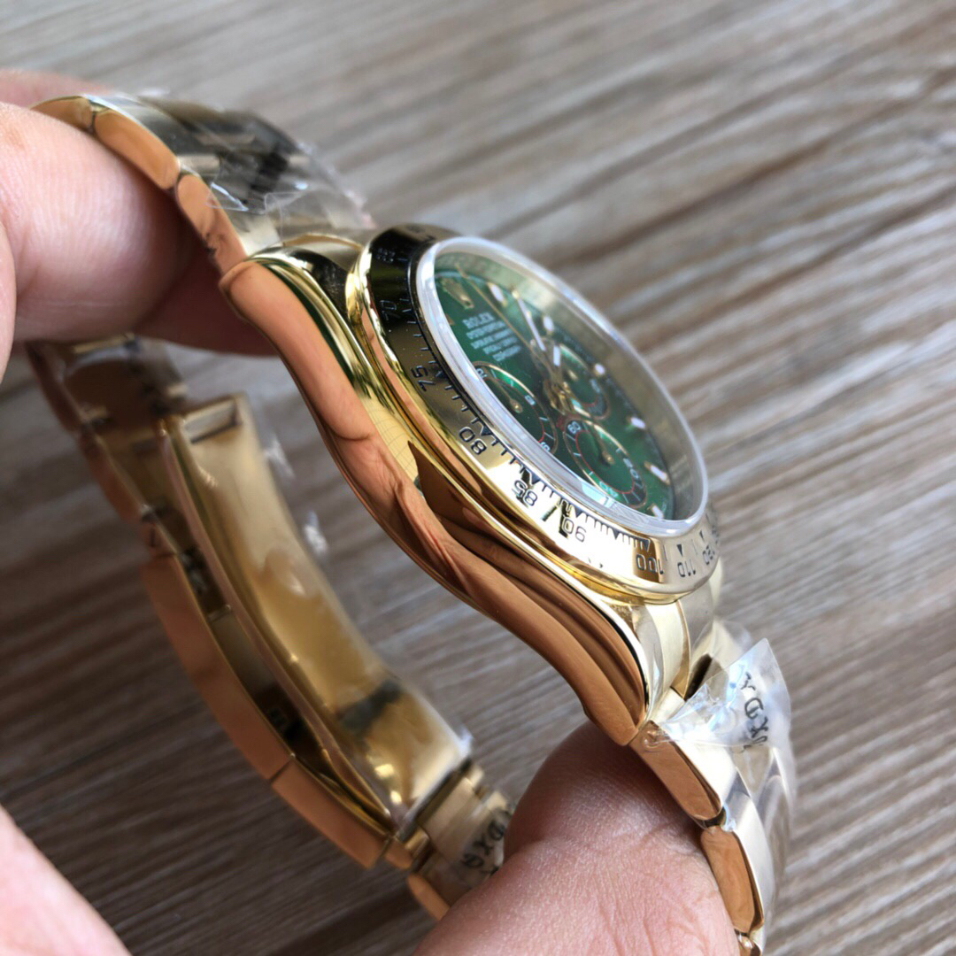 Bagsaaa R01ex Daytona John Mayer Yellow Gold Green Dial 40mm Watch