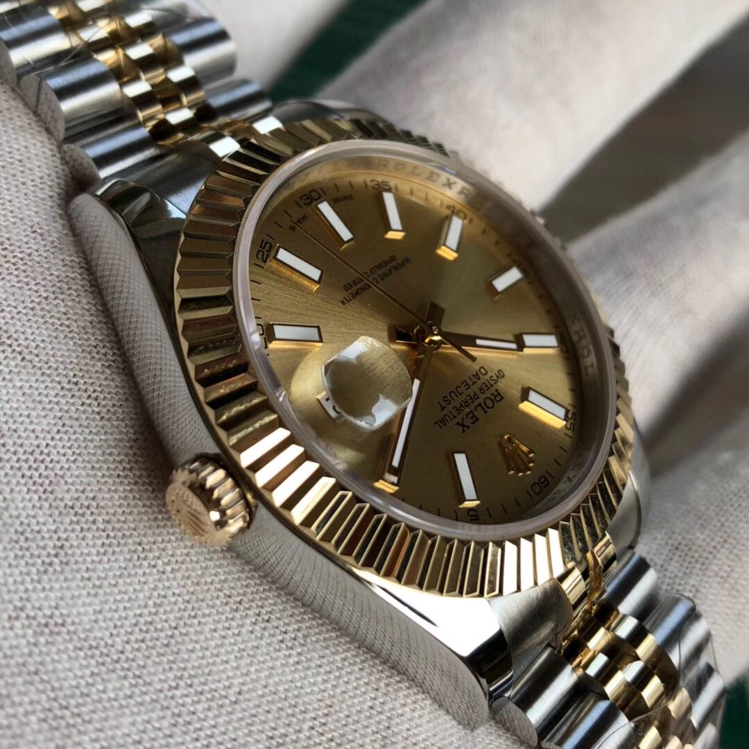 Bagsaaa R01ex Datejust 41MM Gold Bezel Watch