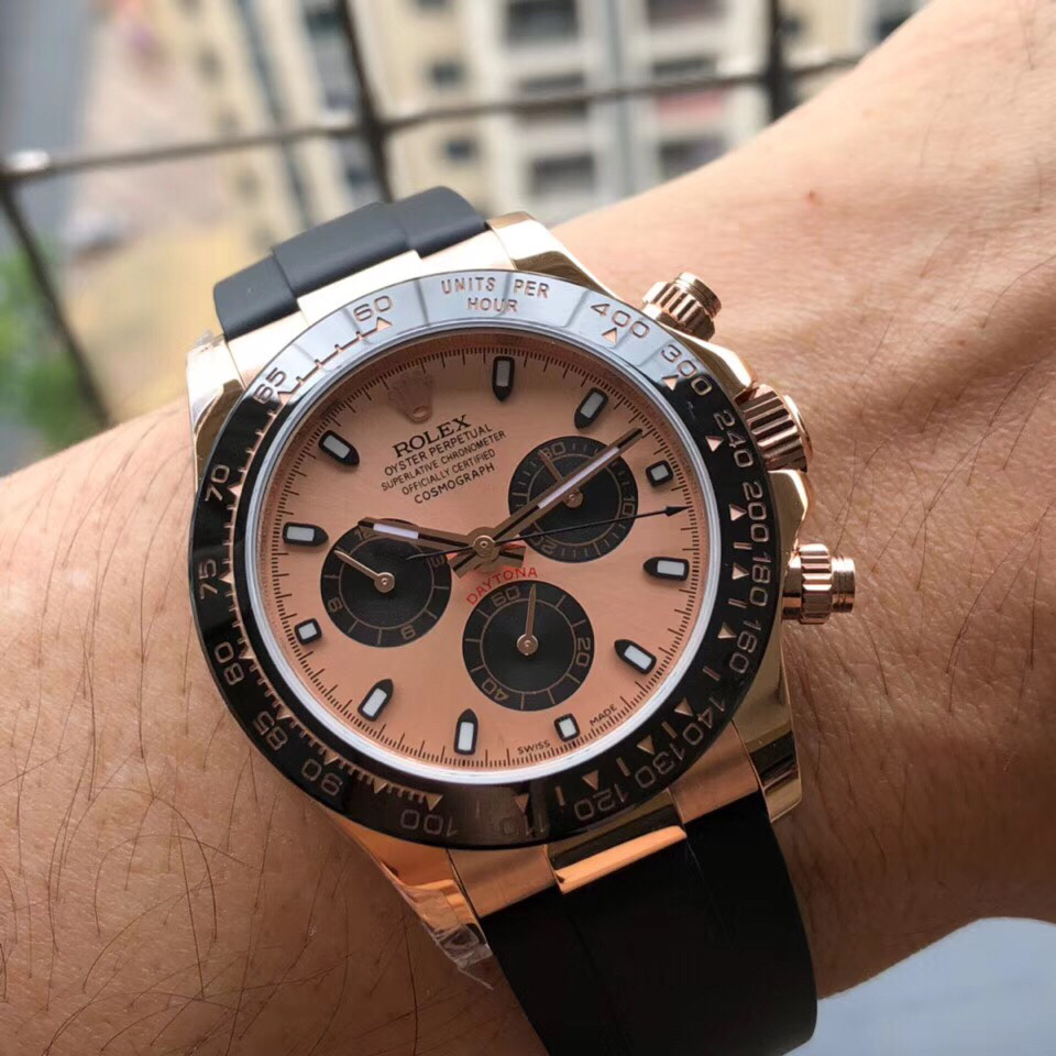 Bagsaaa R01ex Daytona Cosmograph Rose Gold Dial