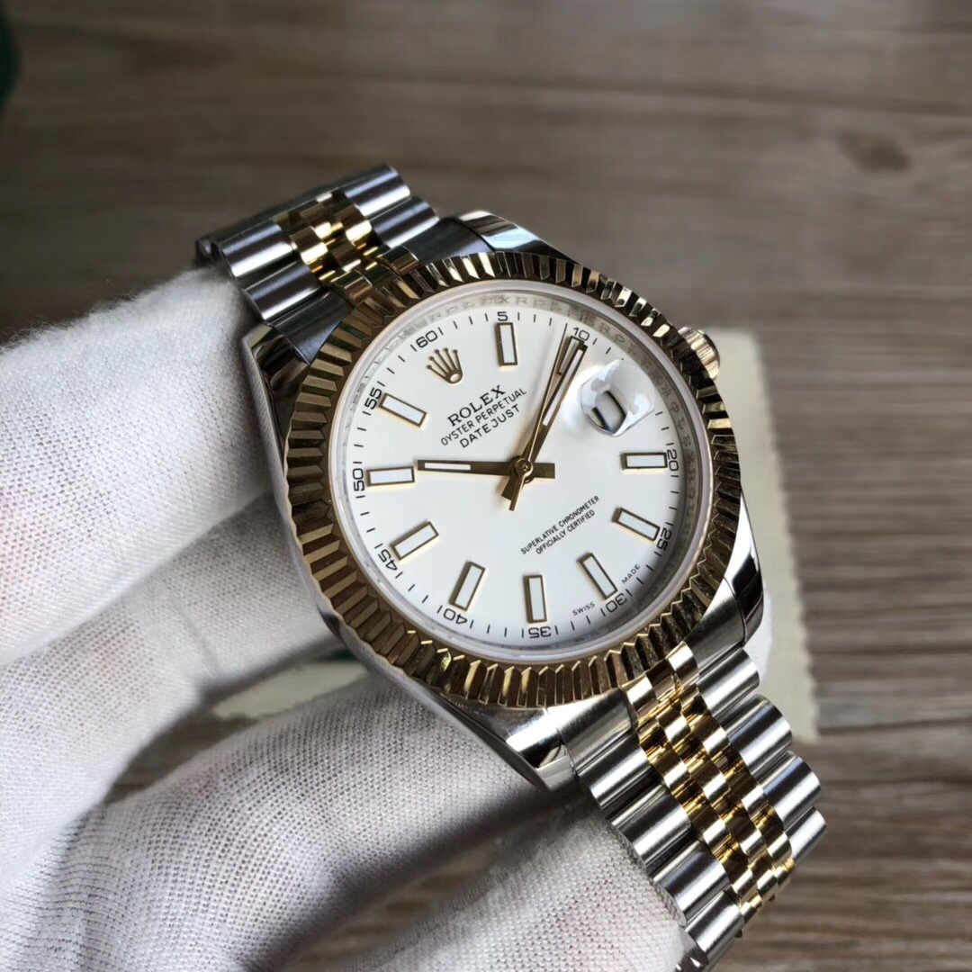 Bagsaaa R01ex Datejust White Dial Oyster Watch