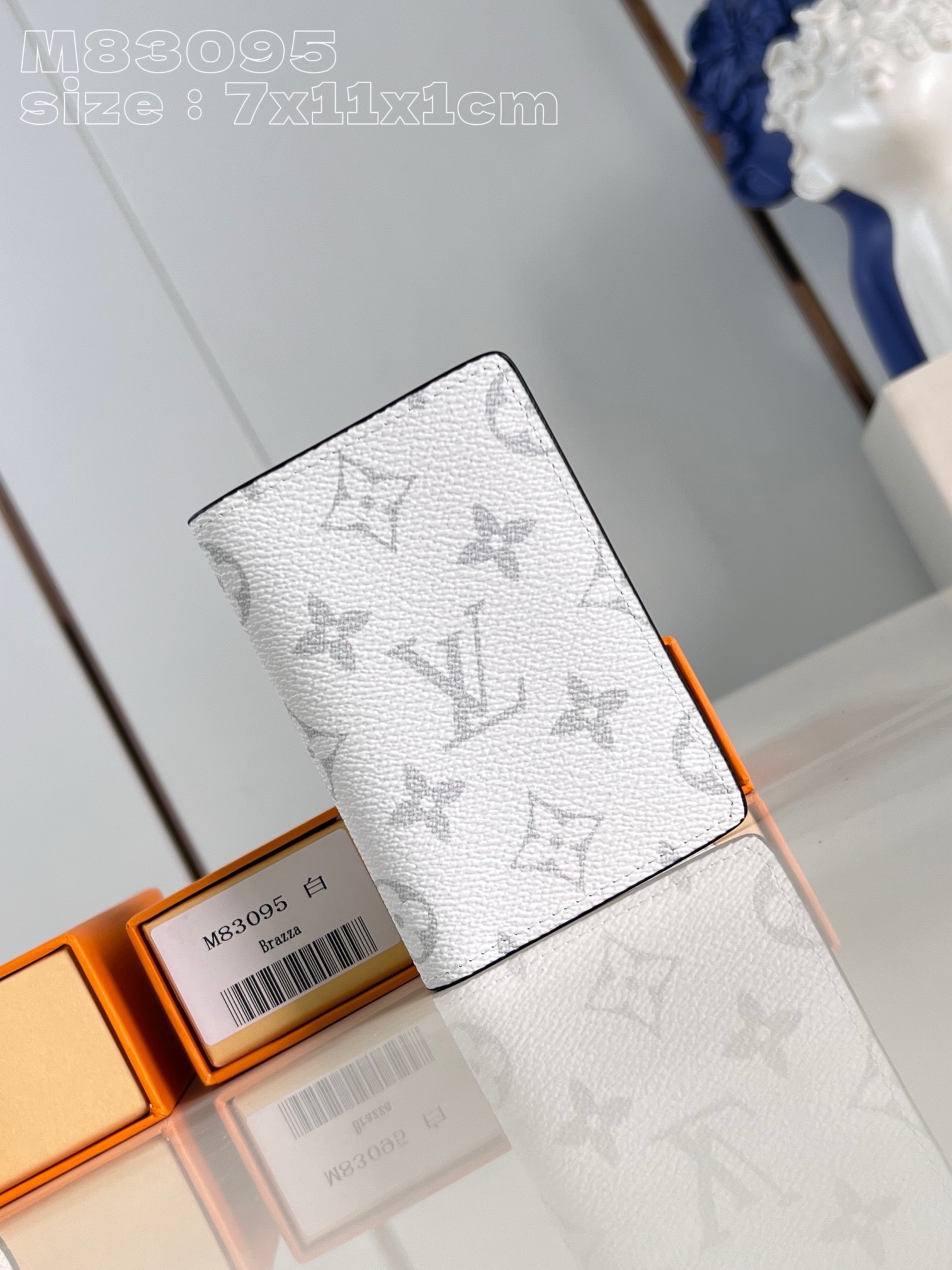 Bagsaaa L0vis Vvtt0n Pocket Organizer White Wallet - 7.5 x 11.1 x 1 cm