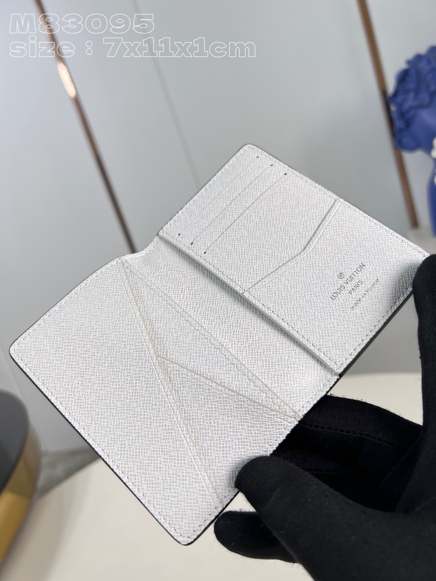 Bagsaaa L0vis Vvtt0n Pocket Organizer White Wallet - 7.5 x 11.1 x 1 cm