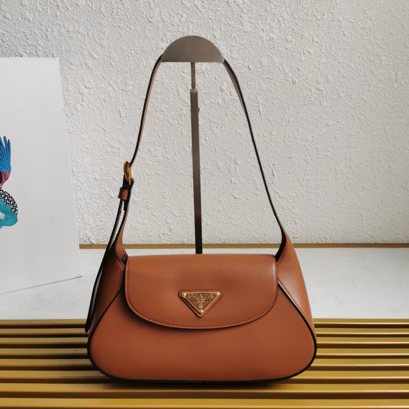 Bagsaaa Pra*a small leather shoulder bag - 25cm