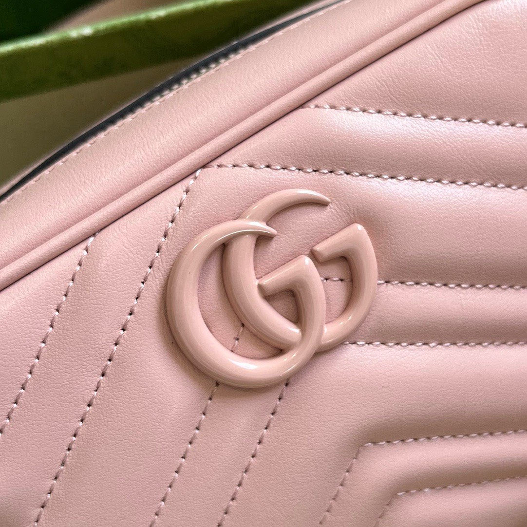 Bagsaaa Gvc*1 Marmont GG Shoulder Bag In Pink - 18x12x6cm