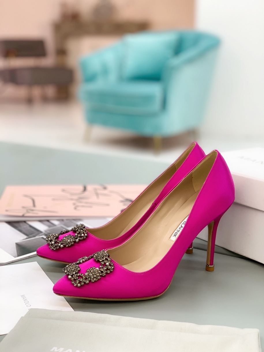 Bagsaaa Man010 B1ahn*k Fuchsia Pink Pumps 10.5cm