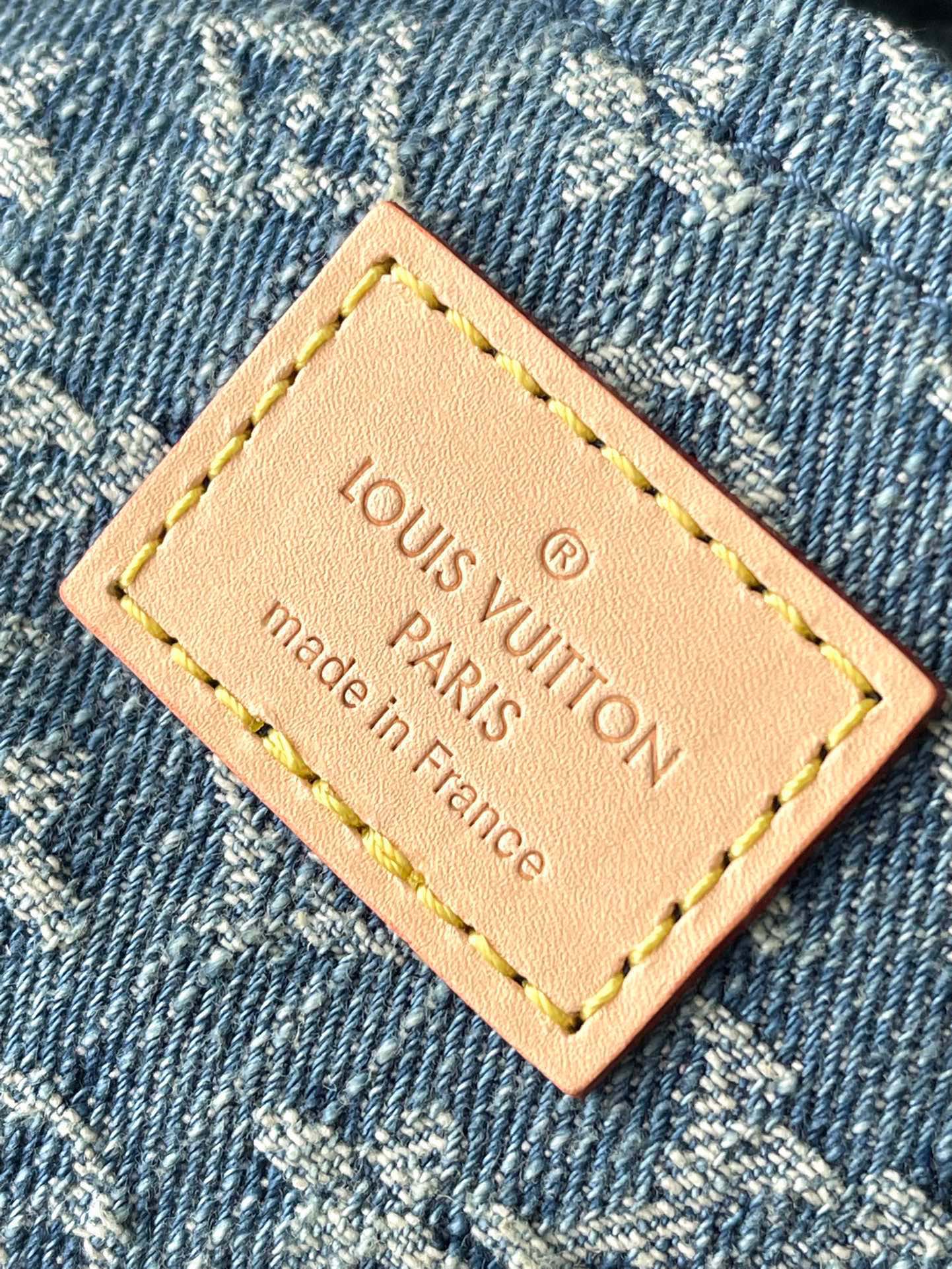 Bagsaaa L0vis Vvtt0n M46856 Croissant MM Denim Blue - 25 x 15 x 5 cm