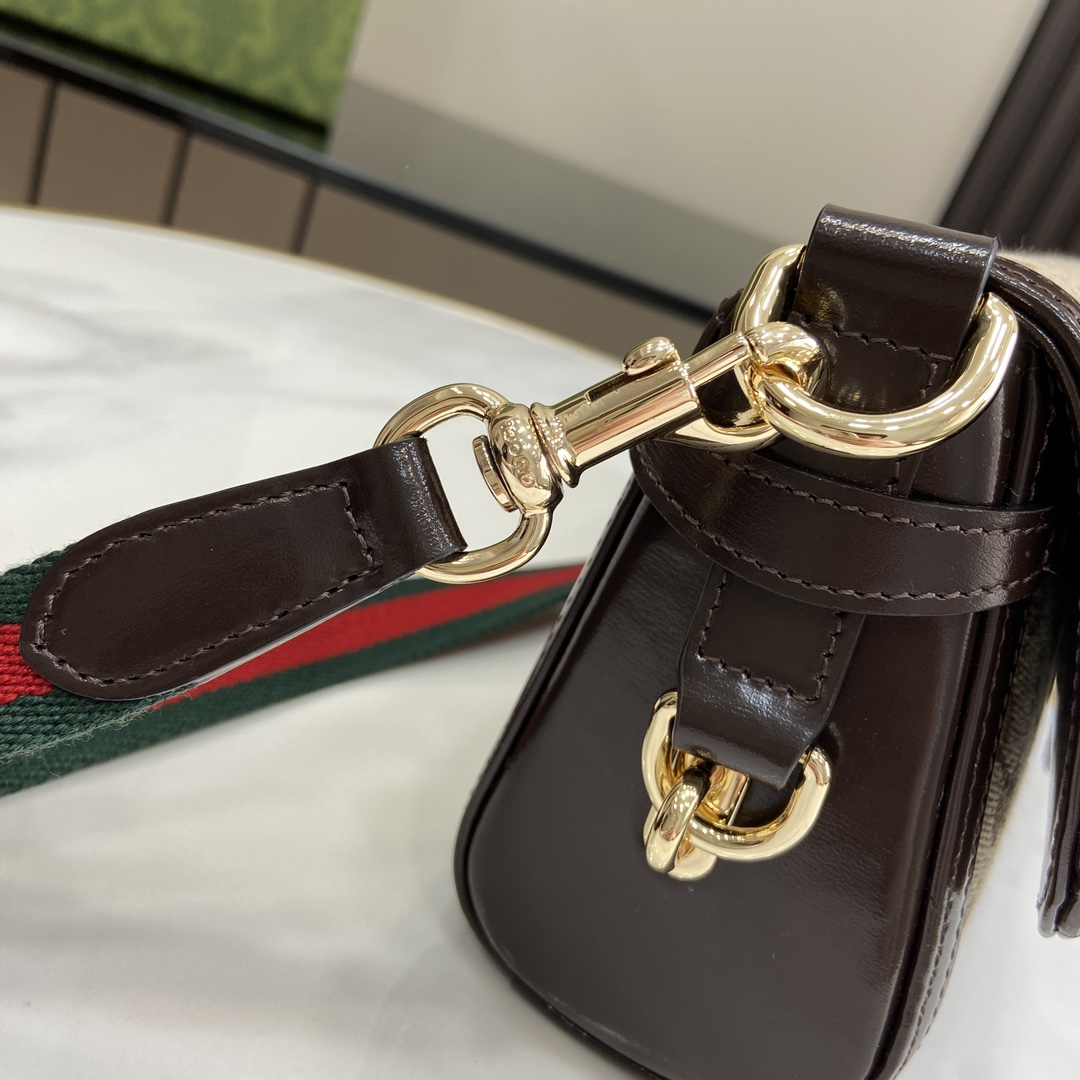 Bagsaaa Gvc*1 Luce Small Shoulder Bag 786015 Beige & Ebony Size 27.5x12.5x6.5 cm