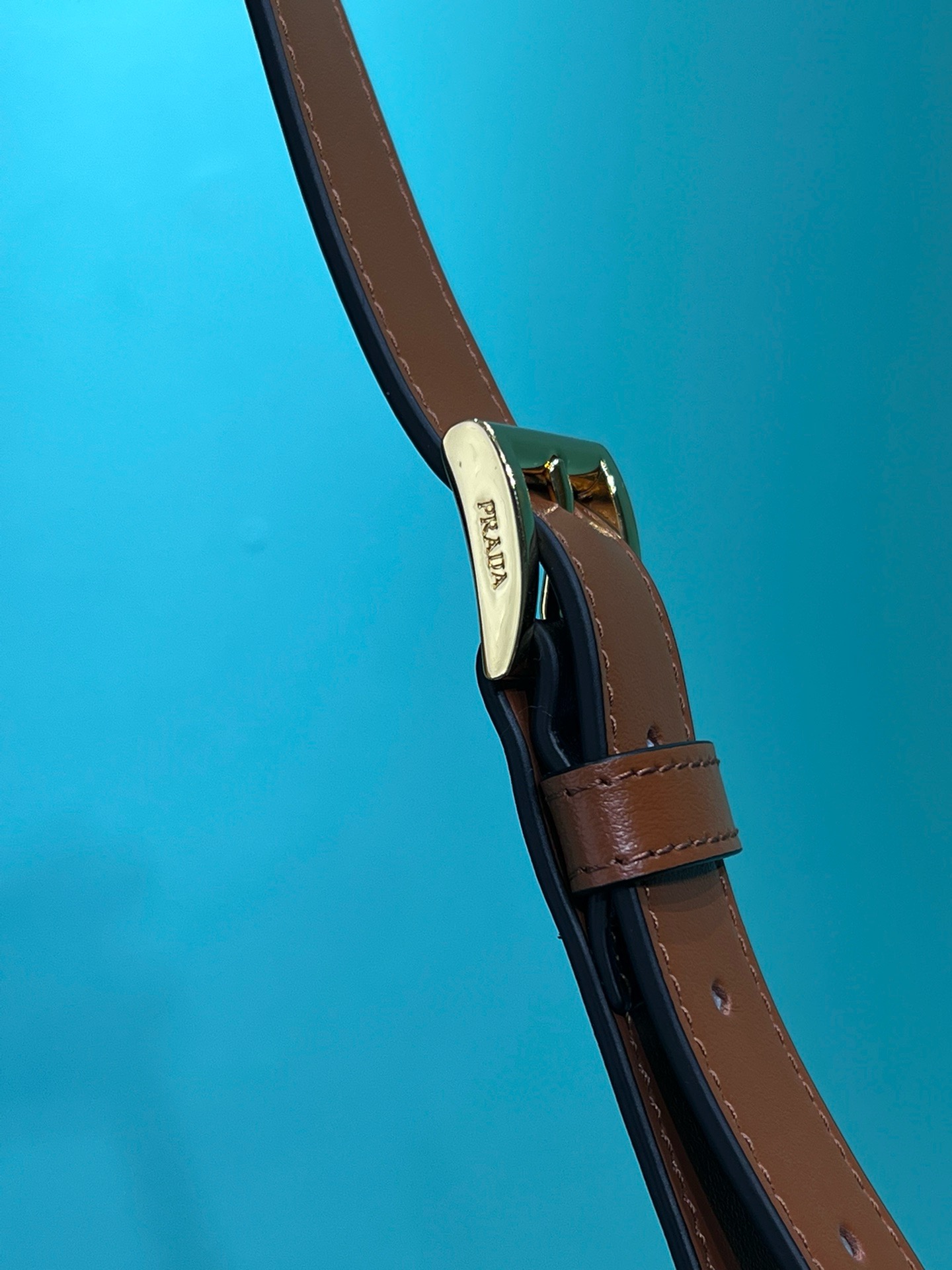 Bagsaaa Pra*a Large Shoulder Bag Brown Leather - 40x30x9 cm