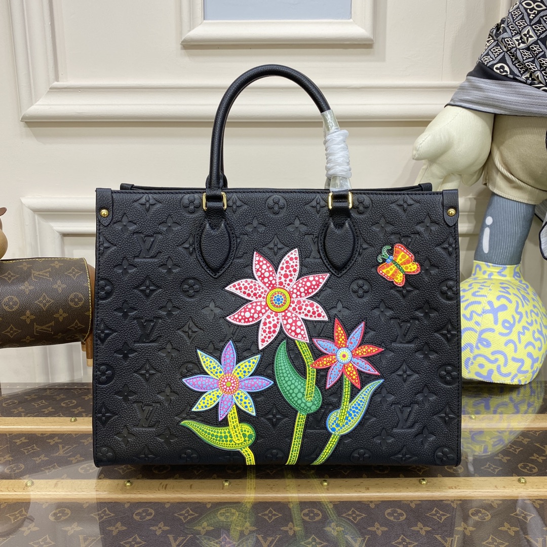 Bagsaaa LV x YK OnTheGo MM M46416 Black - 35x27x14 cm
