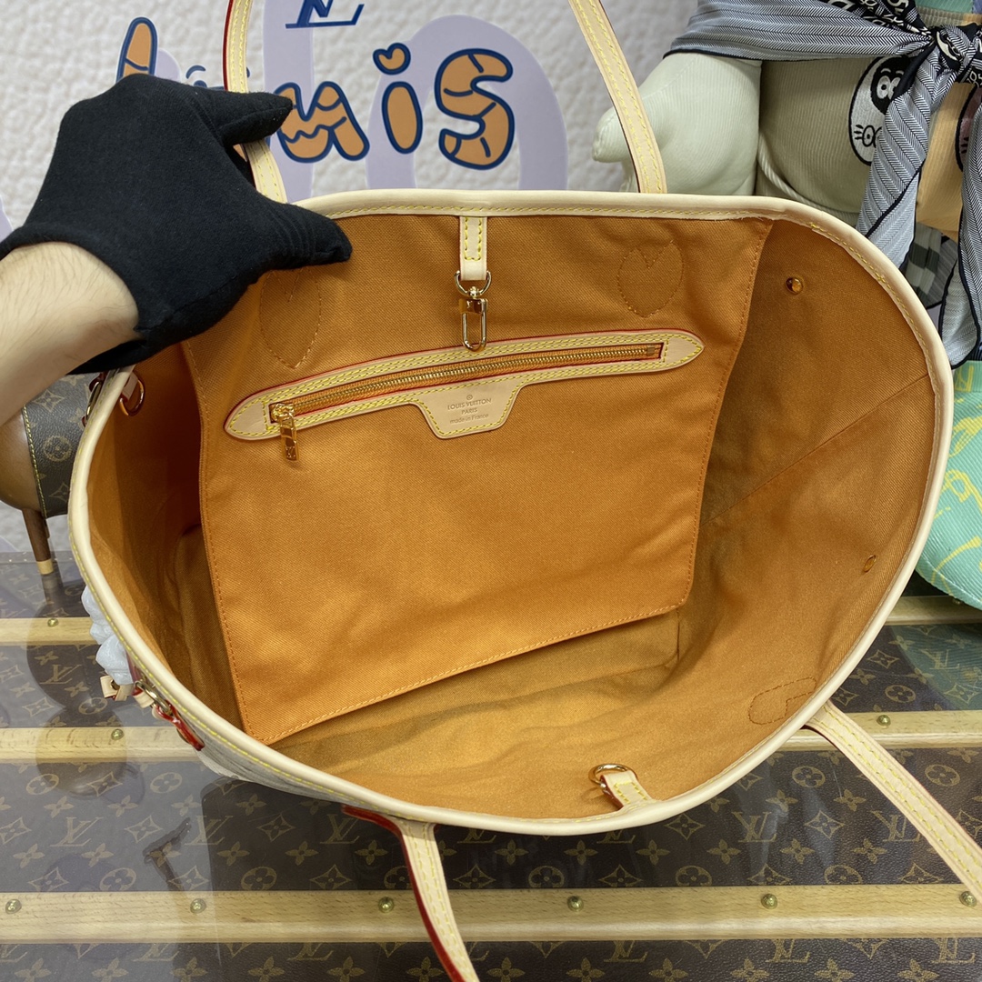 Bagsaaa L0vis Vvtt0n M23501 Neverfull MM Beige/Ocher Size 31 x 28 x 14 cm